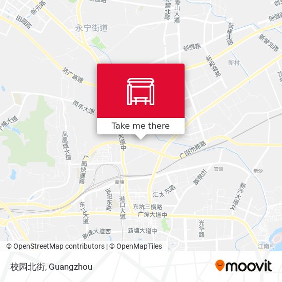 校园北街 map