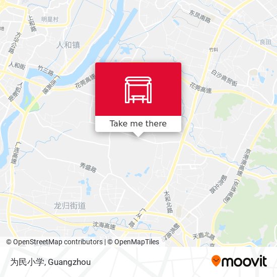 为民小学 map