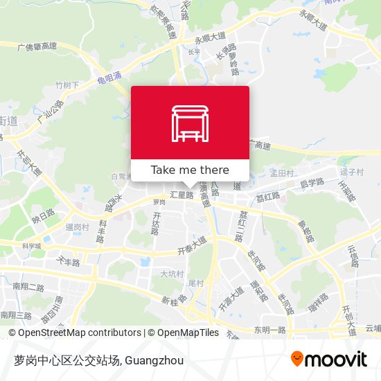 萝岗中心区公交站场 map