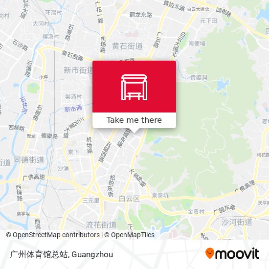 广州体育馆总站 map