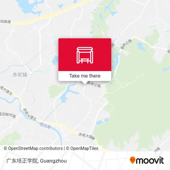 广东培正学院 map