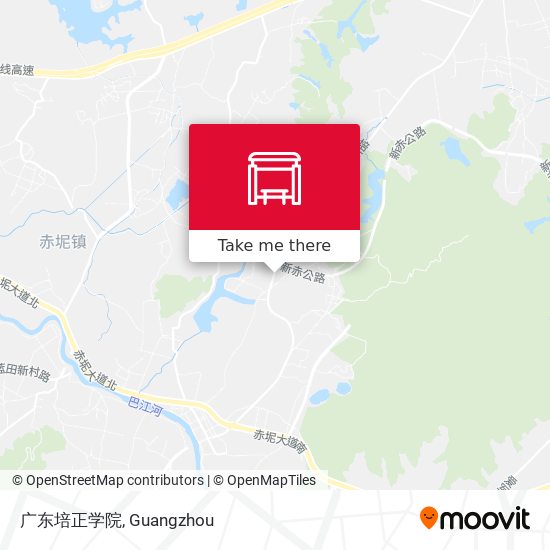 广东培正学院 map