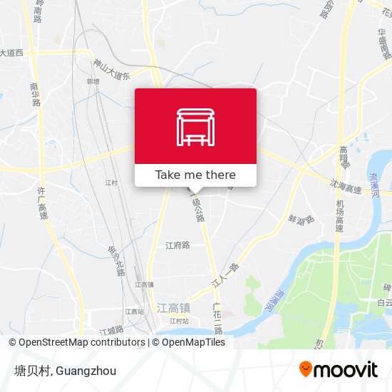 塘贝村 map