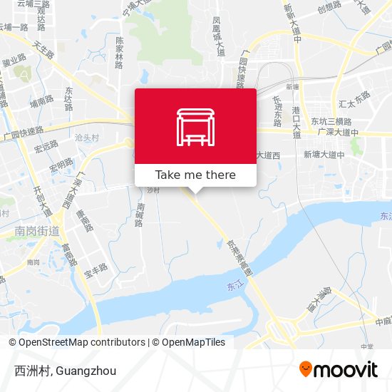 西洲村 map