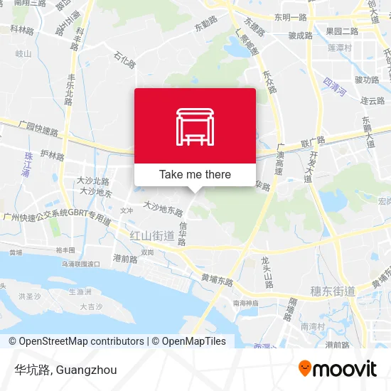 华坑路 map
