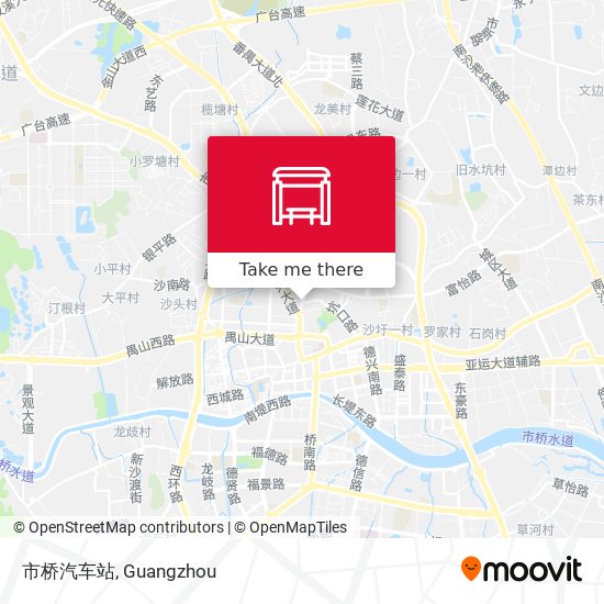 市桥汽车站 map