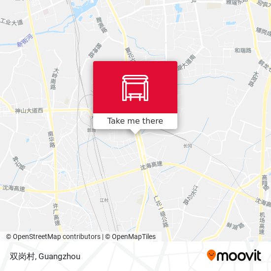 双岗村 map