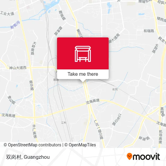 双岗村 map