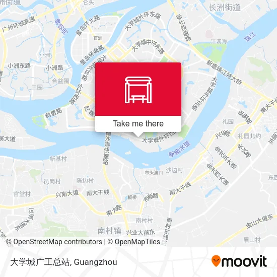 大学城广工总站 map