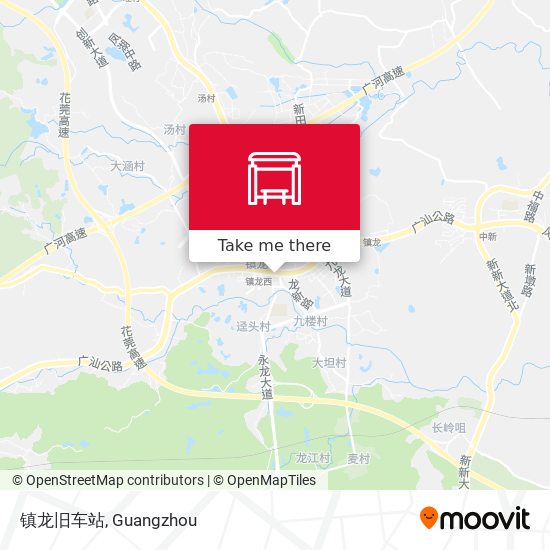 镇龙旧车站 map