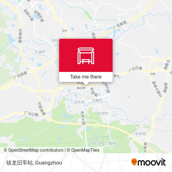 镇龙旧车站 map