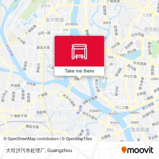 大坦沙污水处理厂 map