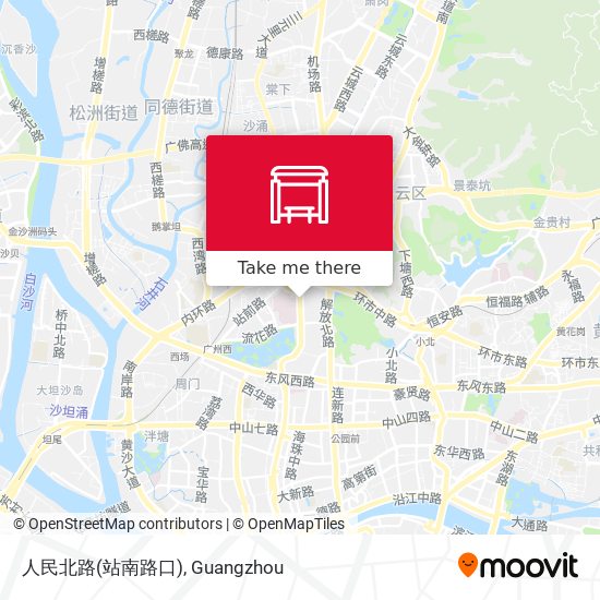 人民北路(站南路口) map