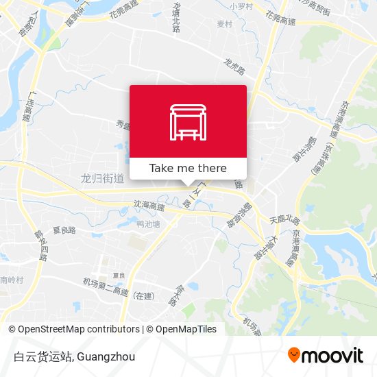 白云货运站 map