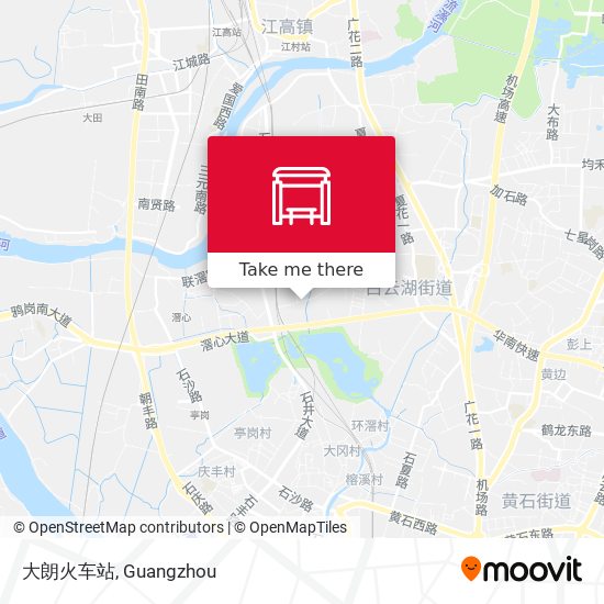 大朗火车站 map