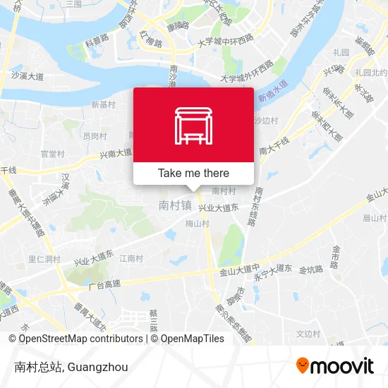 南村总站 map