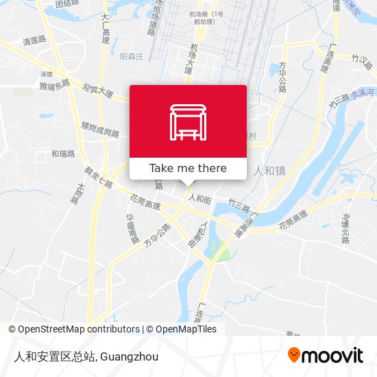 人和安置区总站 map