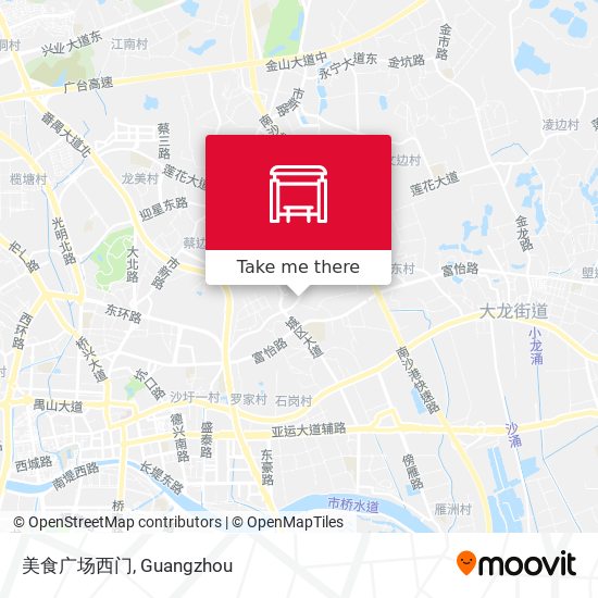 美食广场西门 map