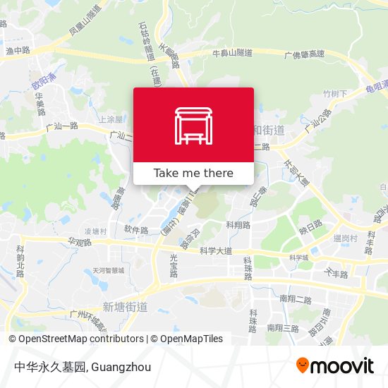 中华永久墓园 map