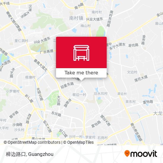 樟边路口 map