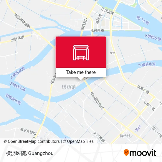 横沥医院 map