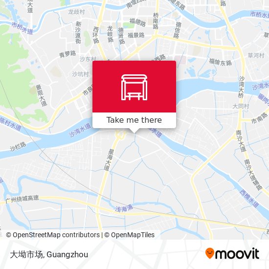 大坳市场 map