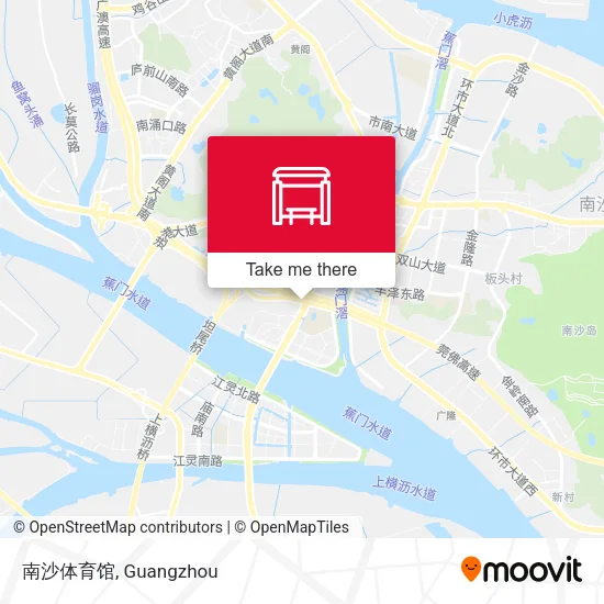 南沙体育馆 map