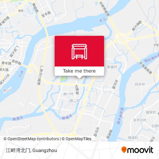 江畔湾北门 map