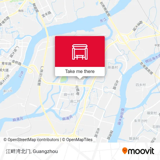 江畔湾北门 map