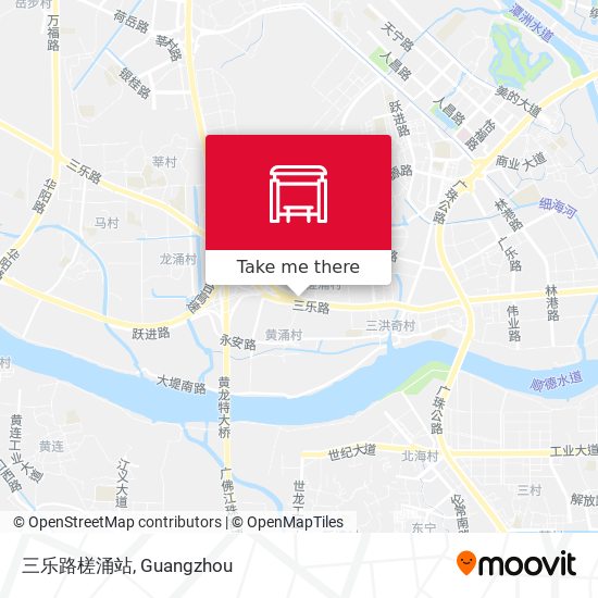 三乐路槎涌站 map