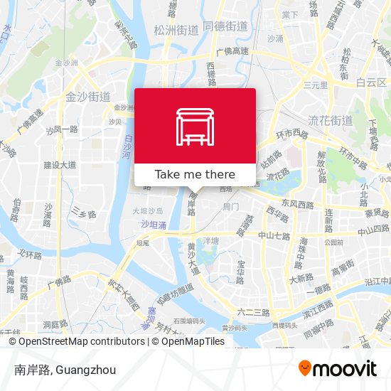 南岸路 map