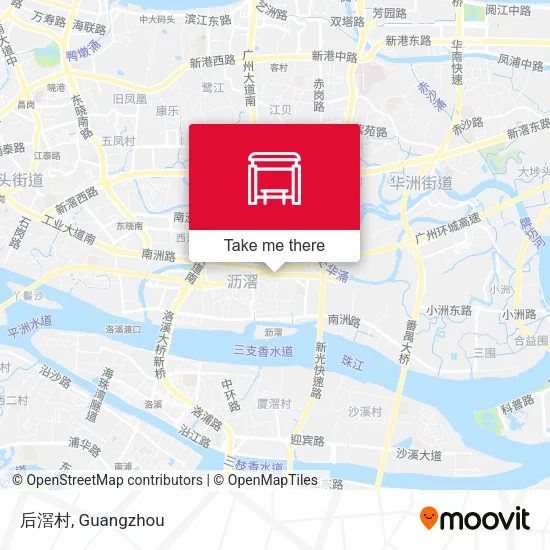 后滘村 map