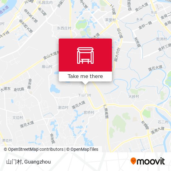 山门村 map