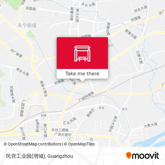 民营工业园(增城) map