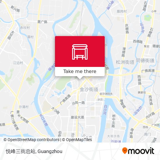 悦峰三街总站 map