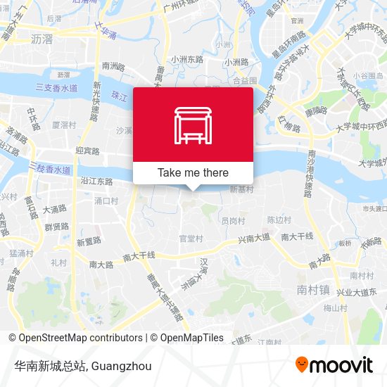 华南新城总站 map