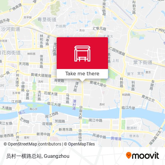 员村一横路总站 map
