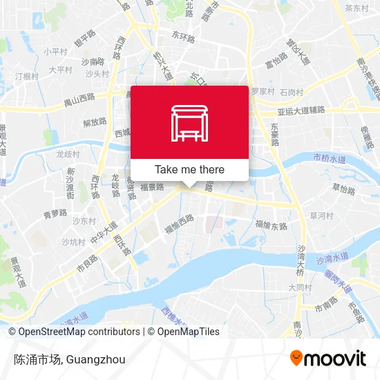陈涌市场 map