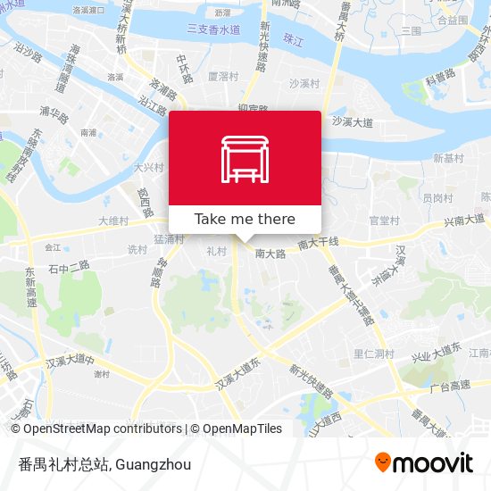 番禺礼村总站 map