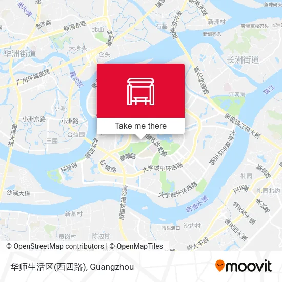 华师生活区(西四路) map