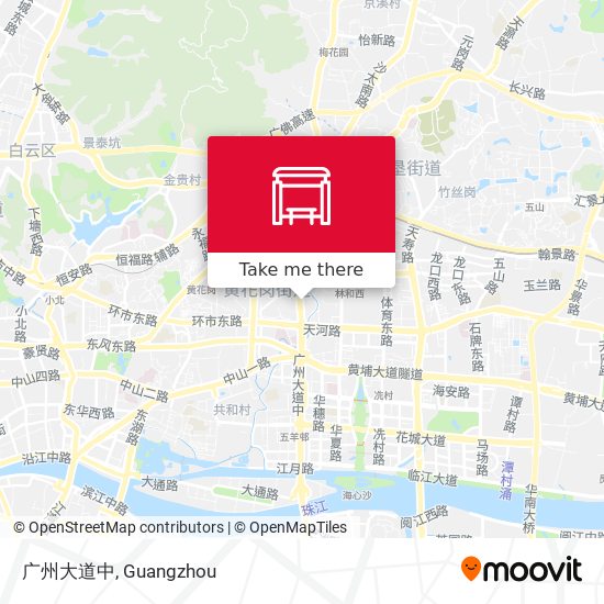 广州大道中 map