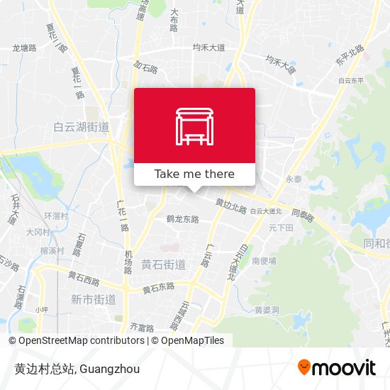 黄边村总站 map