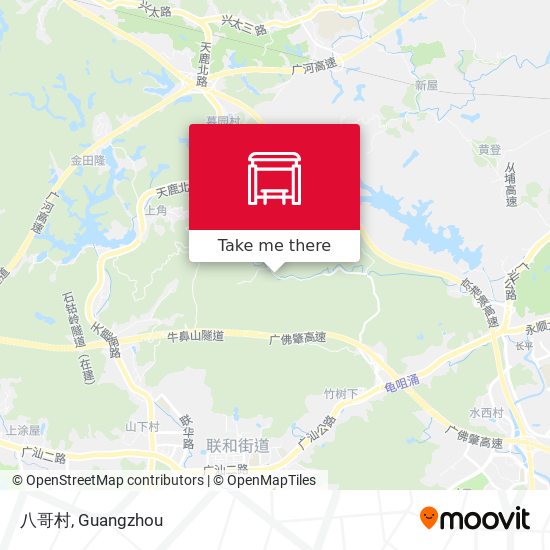 八哥村 map