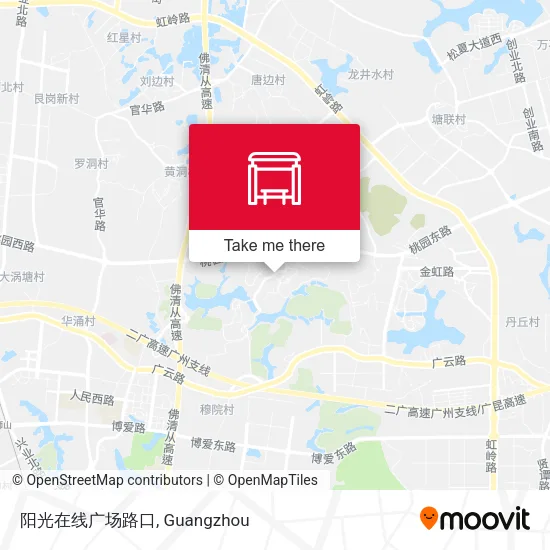 阳光在线广场路口 map