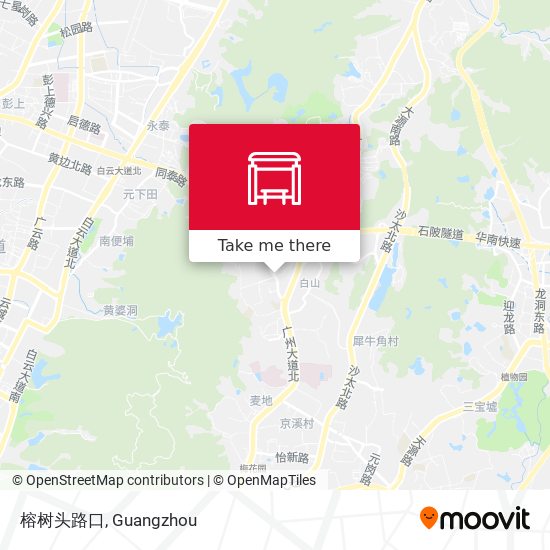榕树头路口 map