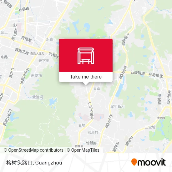 榕树头路口 map
