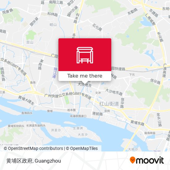 黄埔区政府 map