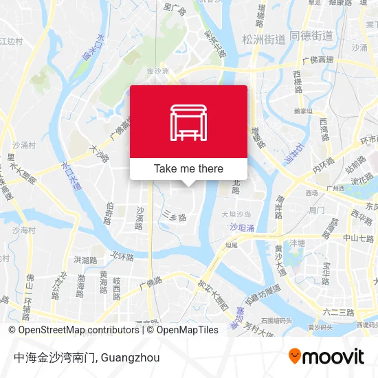 中海金沙湾南门 map