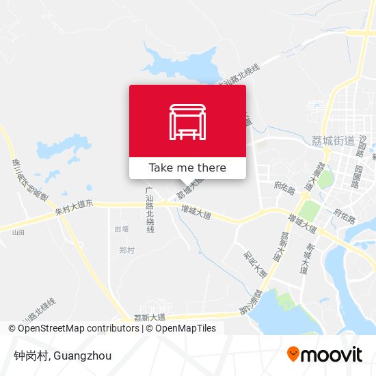 钟岗村 map