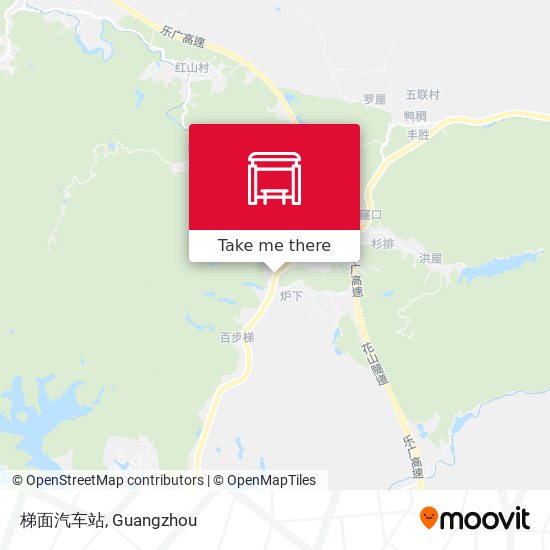 梯面汽车站 map